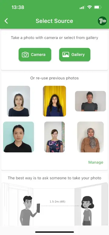 7ID App: Usbekistan Visa Photo Maker