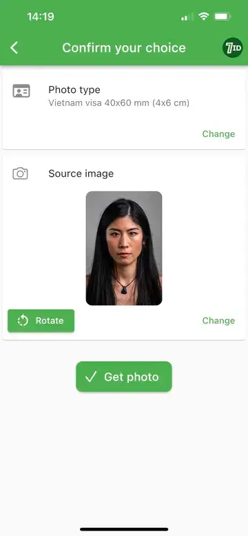 7ID: Vietnam Visa Foto Størrelse
